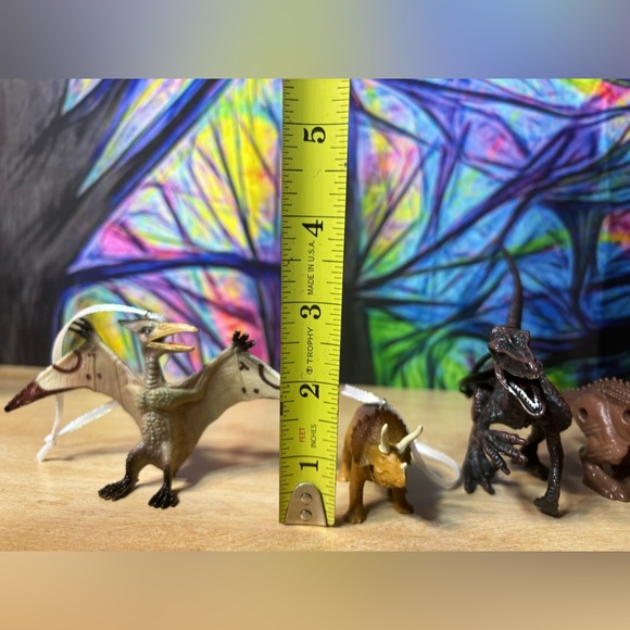 Dinosaur Custom Christmas Ornament Of 4, T-Rex, Triceratops - Picture 7 of 12